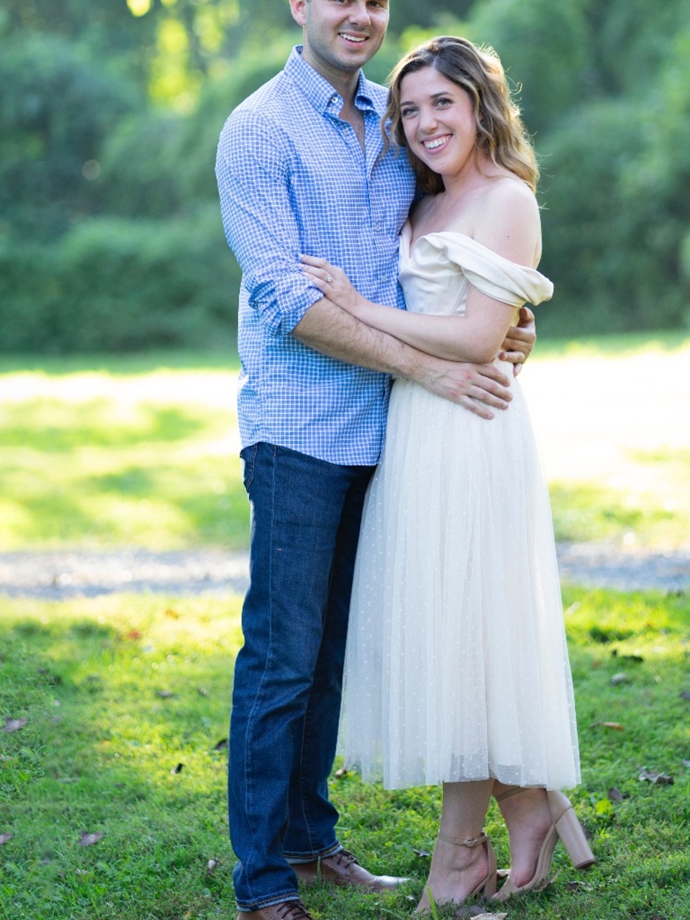 Needle & Thread Champagne Tulle Midi Skirt | Bridal / Event | Size 0